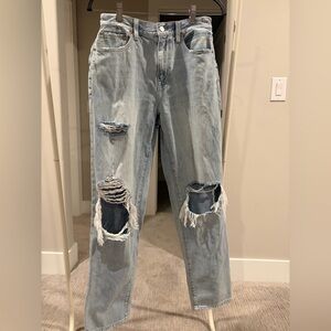 Pistols Distressed Light Blue Women's Jeans